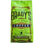 Brady’s Celtic Blend Dark Roast Ground Coffee for Cafetiere, Pour Over or Drip Filter - 100% Arabica Brazilian and Colombian Coffee Beans with Notes of Dark Chocolate, Nuts, and Caramel, 227g Bag