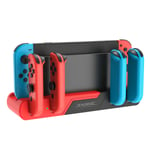 Laddningsstation för Switch-kontroller, kompatibel med Nintendo Switch & OLED-modell Joy-Cons, laddningsställ för Nintendo Switch Joycon