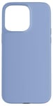 Coque pour iPhone 15 Pro Max Couleur bleu sérénité simple