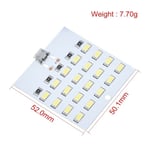 20pcs 5730 panel Haute qualité 5730 smd 5V 430mA470mA blanc Mirco Usb 5730 LED panneau d'éclairage USB lumière mobile lumière de secours veilleuse