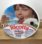 Fresh Ricotta Cheese 1.5kg Italian Whey & Cows Milk Ricotta Cheese