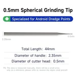 Xzz-Point De Soudure De Poinçonnage De Carte Mère De Téléphone Portable,Tête De Meulage,Adapté Au Stylo De 0.4mm De Diamètre,Outil De Meulage,0.5mm,0.6mm,2.35mm - Type Xzz 0.5mm