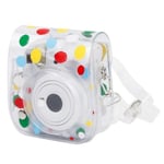 Yhteensopiva Fujifilm Instax Mini 12/11 Läpinäkyvän Kamerakotelon Color Wave Dot Kanssa