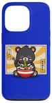 Coque pour iPhone 13 Pro Kawaii Hot Pot Ramen Bear Taiwan Travel