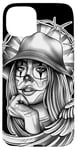 Coque pour iPhone 15 Plus Payasa Clown Girl x Chicano Angel Gangster