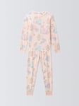 Disney Frozen Kids' Brand Threads Frozen Pyjama Set, Pink Light