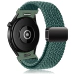 Flätat band för Samsung Galaxy Watch 6 4 classic/5 Pro 45mm 47mm 43mm 44mm 40mm Inga luckor magnetiskt armband Galaxy watch 6 remmar Rainforest Green Rainforest Green watch 6 40mm 44mm