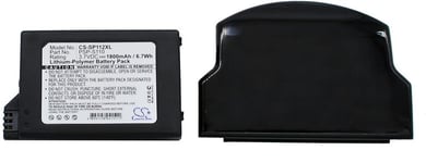 Yhteensopivuus  Sony PSP-3004, 3.7V, 1800 mAh