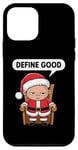 Coque pour iPhone 12 mini Cadeau humoristique de Père Noël pour les fêtes de fin d'année