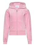 Juicy Couture Tonal Zip Through Hoodie Rosa