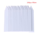 100 st 10x2CM Plast växtetiketter Mark Plant Tag White