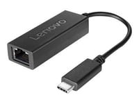 Lenovo - Nätverksadapter - Usb-C - Gigabit Ethernet X 1 - Svart - För Ideapad 1 14  3 14  5 Pro 14  Thinkbook 13X G2 Iap  14S Yoga G2 Iap  Yoga Slim 7 Pro 14