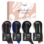 Mylee Gel Nail Polish Quad Colour Set 4x10ml [Galaxy] UV/LED Soak-Off Nail Art