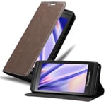 Cadorabo Housse Compatible Avec Blackberry Z10 En Marron Café - Étui De Protection Avec Fermeture Magnétique, Fonction De Support Et Compartiment Pour Carte