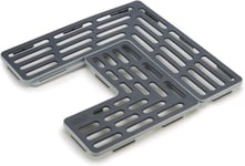 Joseph Sink Saver- 2 piece Adjustable Kitchen Protector Mat Grey 