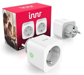 Innr Prise Connectée Zigbee, Smart Plug, Fonctionne avec Innr, Philips Hue*, Alexa & Hey Google (hub connecté requis) Prise Connectée Alexa, 3600W, 16A, 2-Pack, SP 240-2