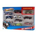 Hot Wheels - Coffret de 10 voitures modele aleatoire - Multicolore