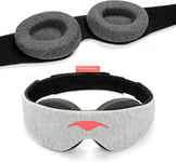 Manta Sleep Mask - 100% Light Blocking Eye Mask, Zero Eye Pressure, Comfortable