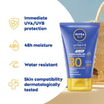 NIVEA SUN Protect & Moisture to GO SPF30 Lotion 50ml UVA & UVB Cream Travel Size