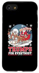 Coque pour iPhone SE (2020) / 7 / 8 Trumps For Everybody Santa Sleigh Christmas Holiday (Les