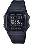 Montre Unisex CASIO W-800H-1B Silicone Noir Alarm Dual Time Sub 100mt Vintage