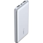 Belkin BoostUp Charge 10K 3 Port Power Bank with Cable (Light Blue)