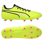 PUMA King Pro Fg/ag Phenomenal - Electric Lime/sort/poison Pink, størrelse 42