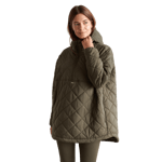 aim'n Khaki Oversized Quilted Anorak Grön