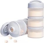 Termichy Baby Milk Powder Dispenser Pots Stackable Baby Formula Container, 2