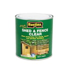 Rustins Shed & Fence Clear 1L- Advanced Wood Protector for Outdoor Structures