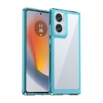 Moto Edge 50 Fusion Soft Gel Bumper Case [Clear Blue]