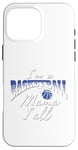 Coque pour iPhone 16 Pro Max Southern Moms Cadeau de basket-ball fantaisie pour femme Bleu et blanc