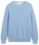 GANT Col en C piqué de Coton Pull-Over, Clear Sky, L Homme