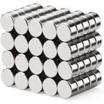 40-pack extra starka magneter 6 mm x 3 mm, neodymmagnet för whiteboard, kylskåp, anslagstavla och DIY-bilder