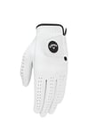 Callaway Men's Opti Flex Golf Glove, White, XX-Large, Worn on Left Hand