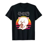 Kawaii Bubble Tea Cat Cute Anime Manga Cat T-Shirt