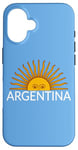 Coque pour iPhone 16 Drapeau de l'Argentine - Soleil de l'Argentine - Maillot de sport