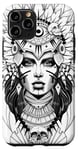 iPhone 11 Pro Aztec Warrior Queen Blackwork Tattoo Flash Case