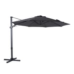 AXI Cyrus Premium Parasol Déporté Gris/Anthracite - Parasol Déporté Rectangulaire Ø 300cm - Parasol Pied Déporté, structure