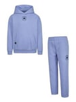 Converse Kids Boys Core Overhead Hoodie And Jogger Set - Blue, Blue, Size 4-5 Years