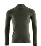 Aclima WarmWool MockNeck w/zip M's Olive Night L