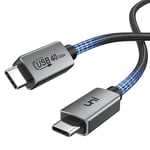 Câble Thunderbolt 4, Câble D'Écran Usb4 Supporte 8K@60Hz/Transfert De Données 40Gbps/Câble Charge Usb C Pd 240W, Compatible Avec Iphone 15 Pro Macbook Ipad Pro Imac Dock Ssd Egpu (0,9 M)