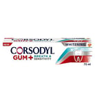 Corsodyl Gum+ Breath & Sensitivity Toothpaste Whitening 75ml