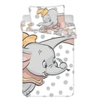 JFabrics Dumbo Disney 2-Piece Baby Bed Linen Set 100% Cotton Size: 100 x 135 cm / 40 x 60 cm ÖkoTex Standard 100