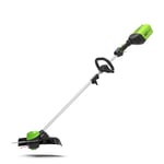 Greenworks Gd60lt, Grästrimmer, 40 Cm, D-Format Handtag, 2 Mm, Svart, Grön, Grå, Batteri