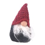 Tomte Röd Stickad luva 14 cm Röd