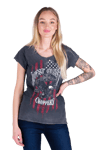 West Coast Choppers T-Shirt Eagle, Sort