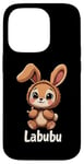 iPhone 14 Pro Labubu Cute Brown Bunny Monster Case