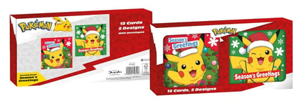 Christmas Card Multipack Pokemon Christmas Cards 12 Cards with 2 Designs