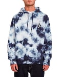 Volcom Men's Iconic Stone Po Hooded Sweatshirt, Multi Tie Dye, L UK